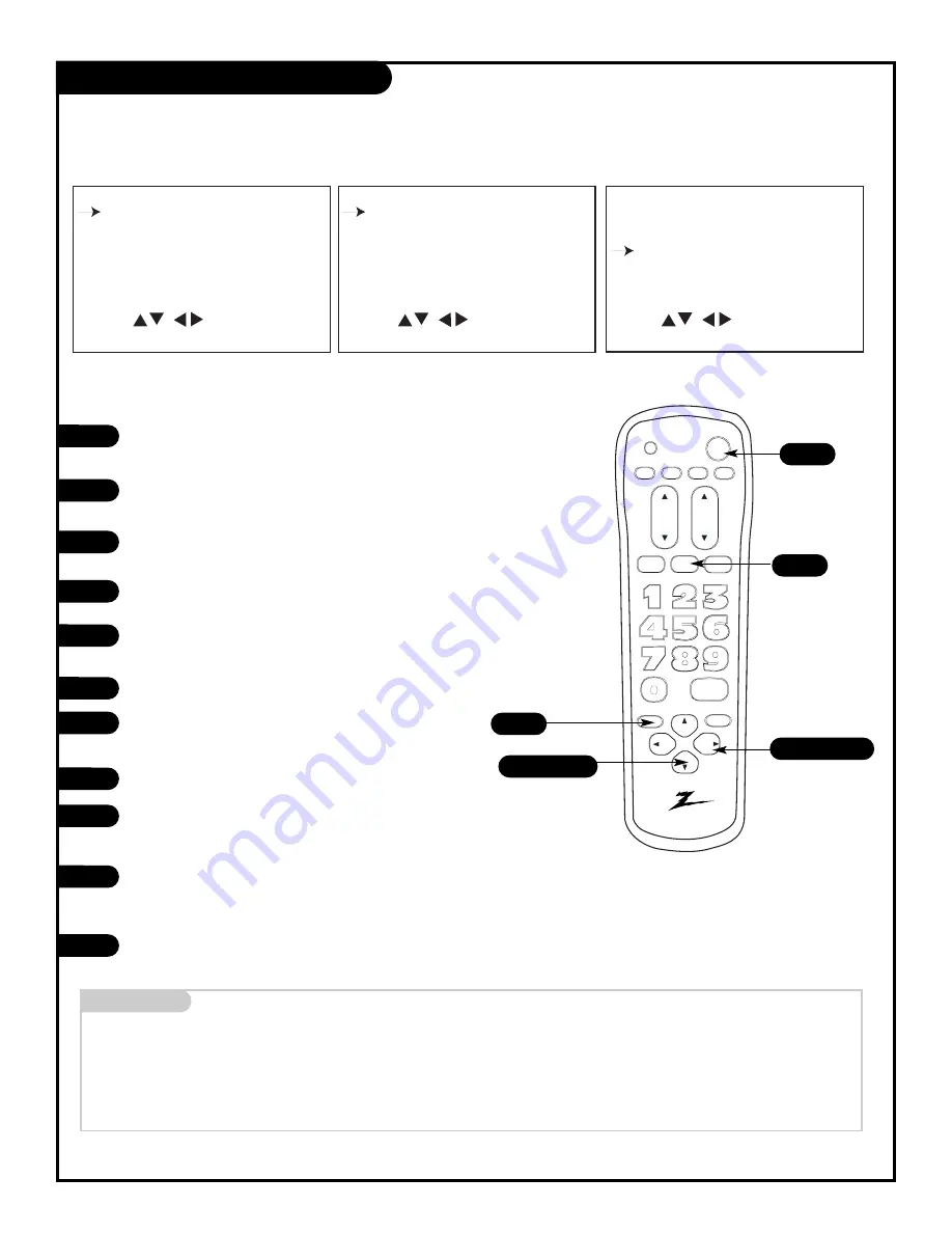 Zenith B19A23DC Operating Manual Download Page 12