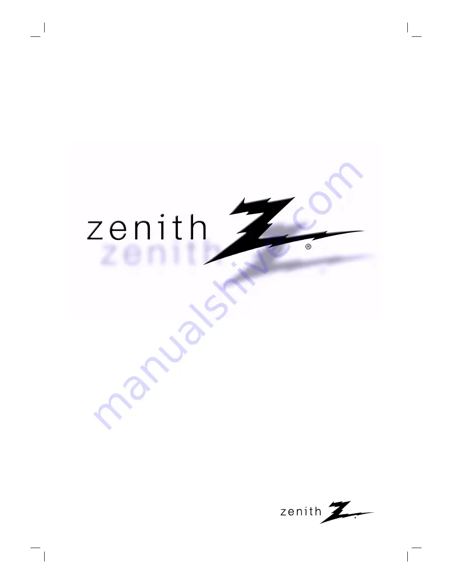 Zenith DVT310 Installation And Operating Manual Download Page 1