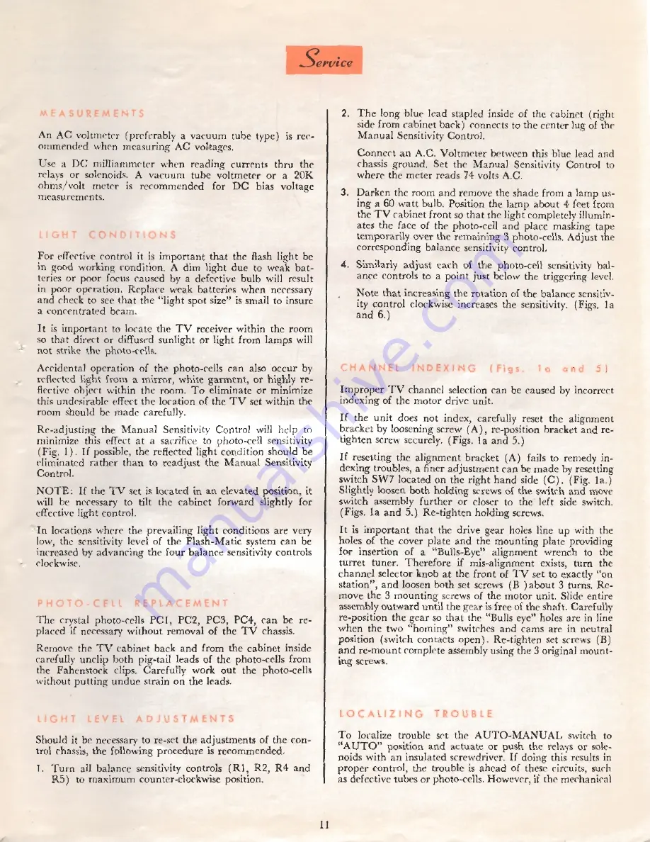 Zenith Flash-Matic Operating Manual Download Page 13