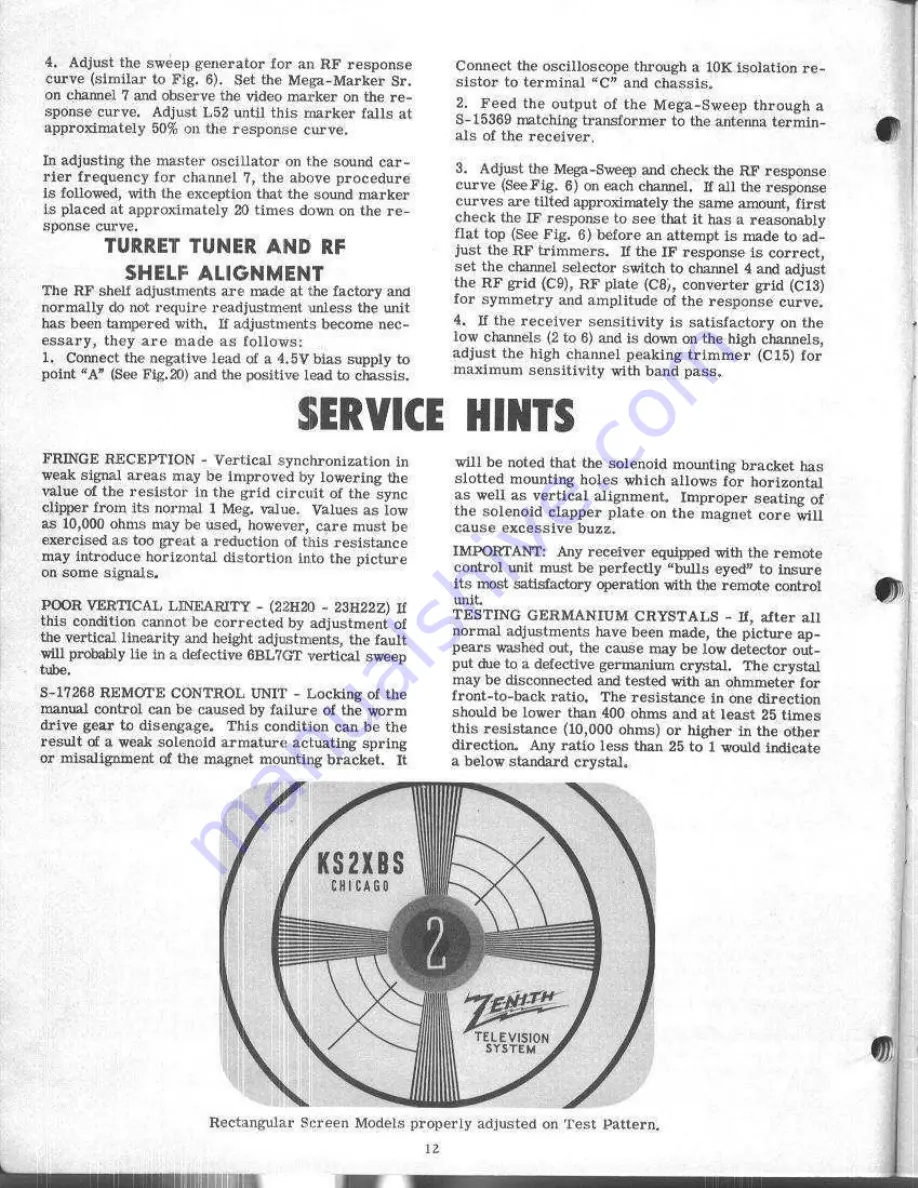 Zenith H2226R Service Manual Download Page 11