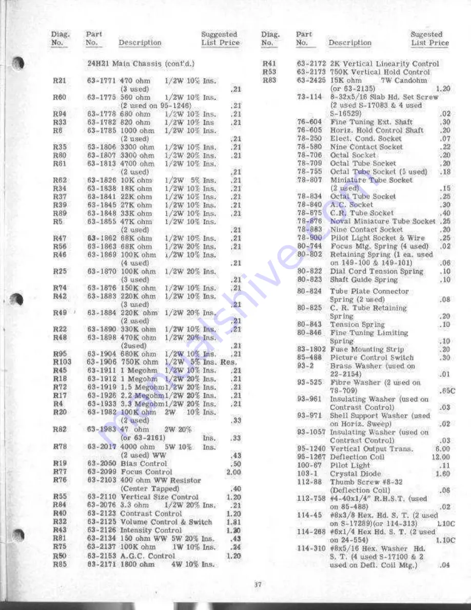 Zenith H2226R Service Manual Download Page 36