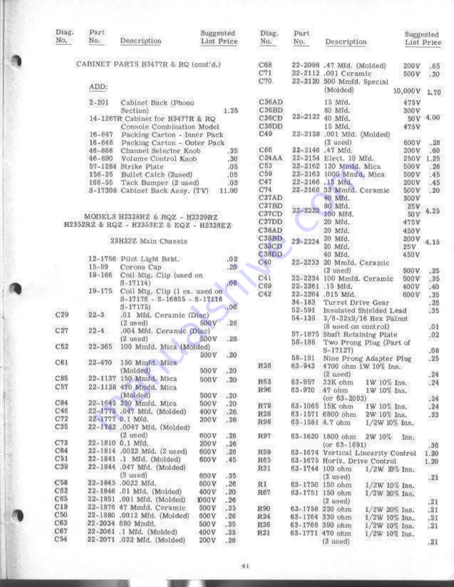 Zenith H2226R Service Manual Download Page 40