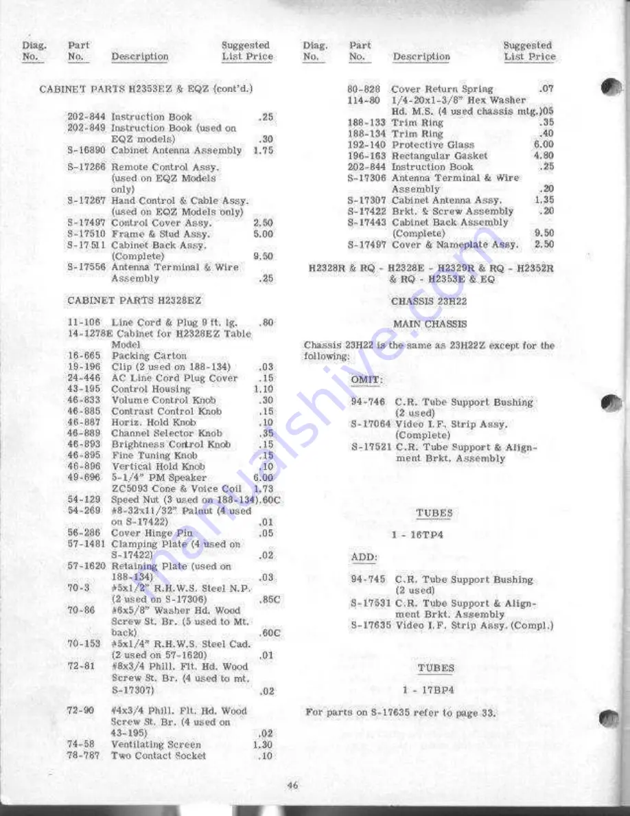 Zenith H2226R Service Manual Download Page 45