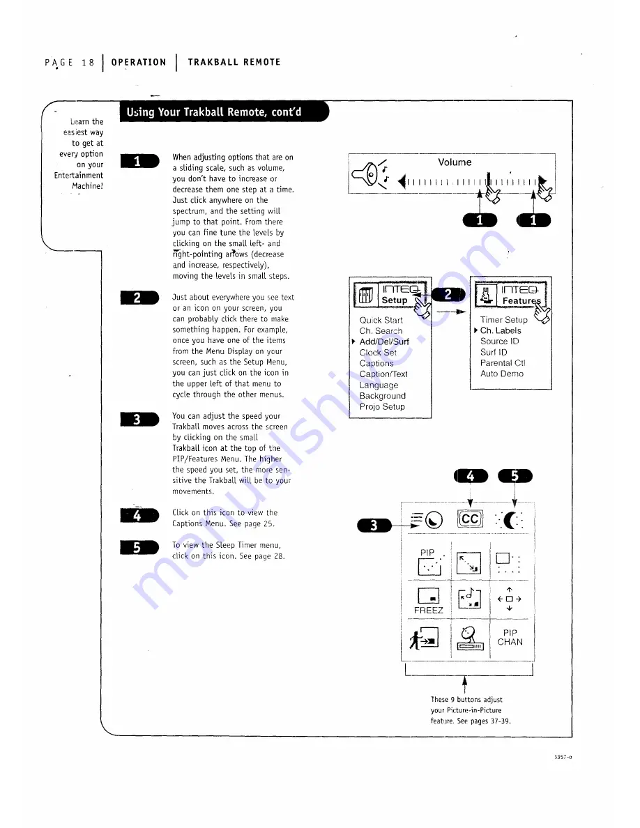 Zenith IQA56M98W9 Series Operating Manual & Warranty Download Page 18