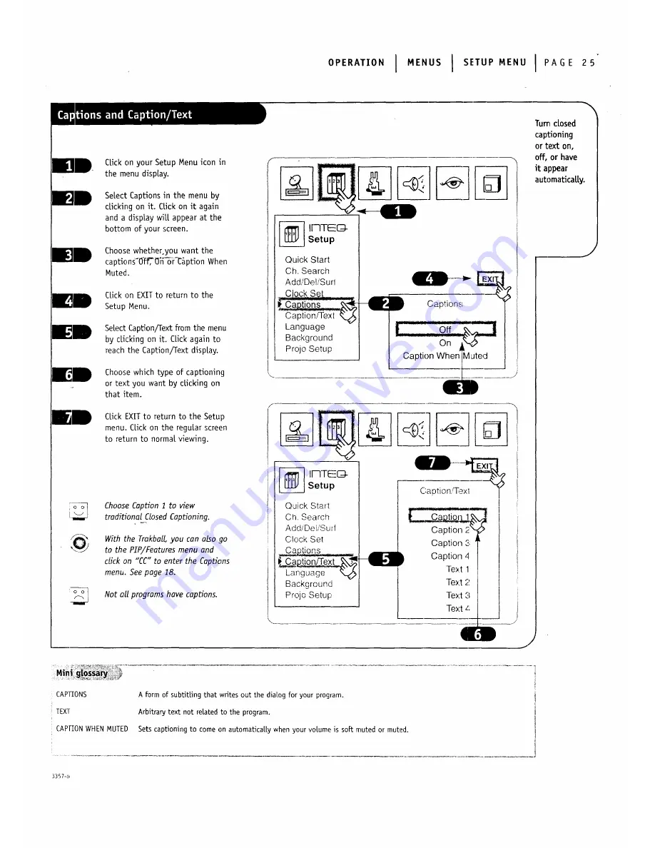 Zenith IQA56M98W9 Series Operating Manual & Warranty Download Page 24