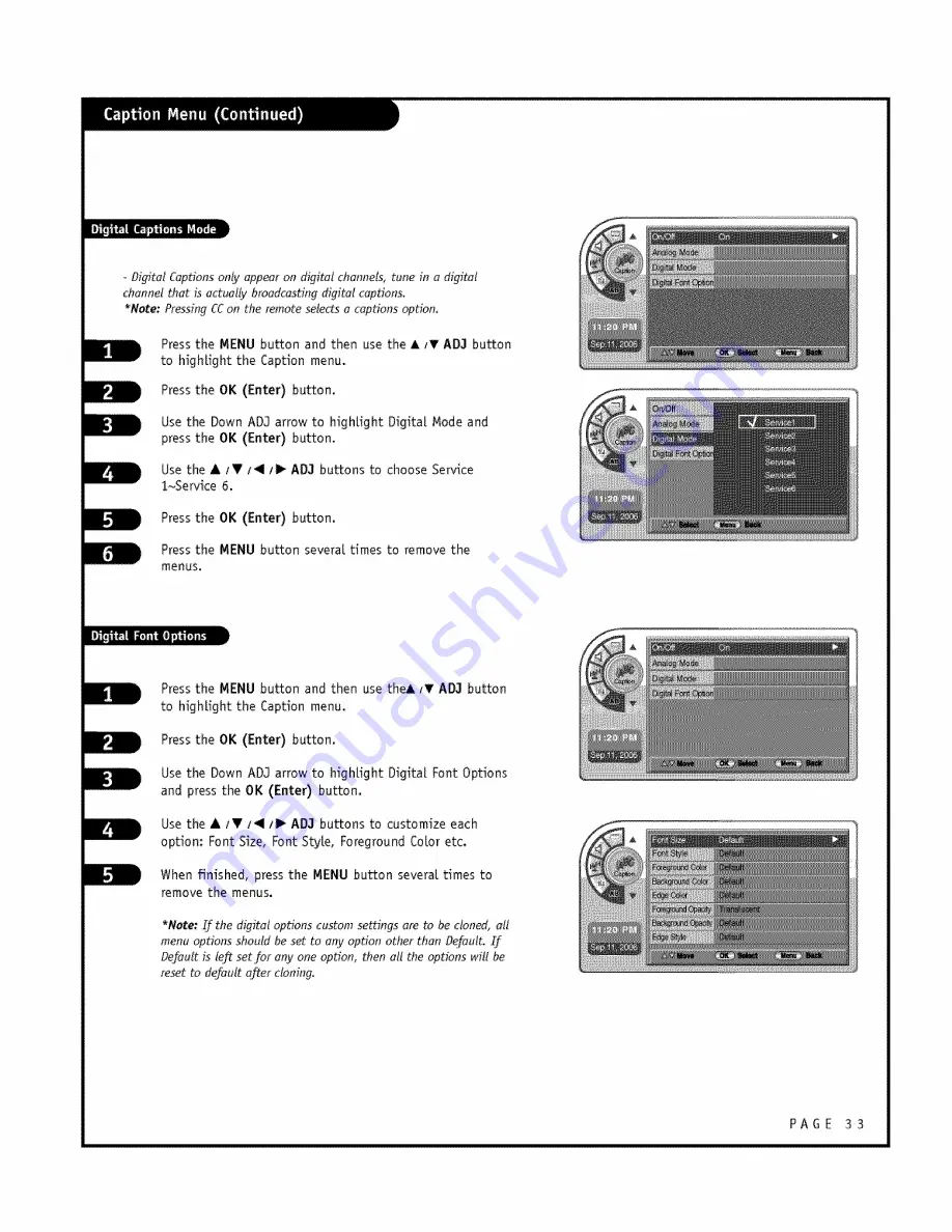 Zenith L26W56SA and Installation And Operating Manual Download Page 33