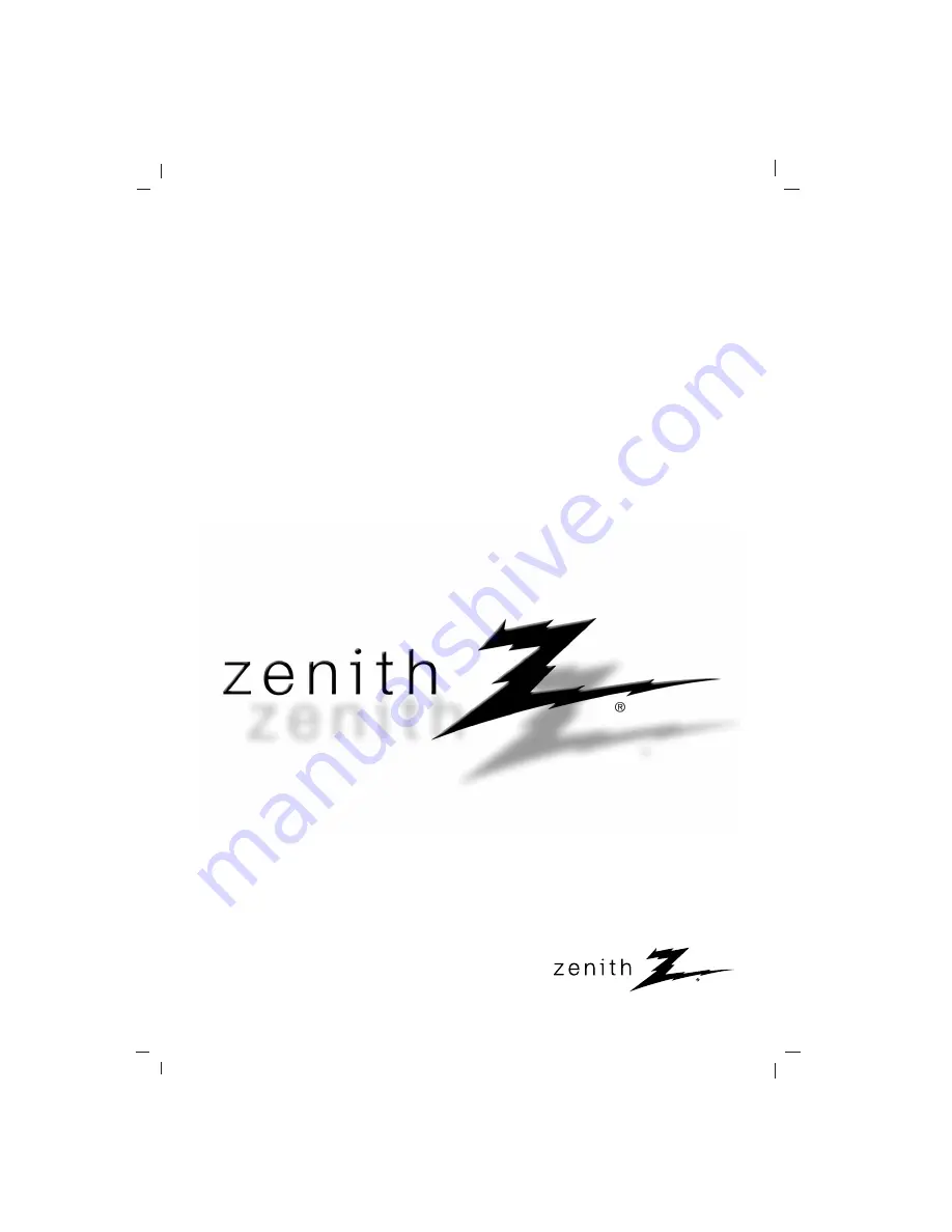 Zenith LX-230A Скачать руководство пользователя страница 1