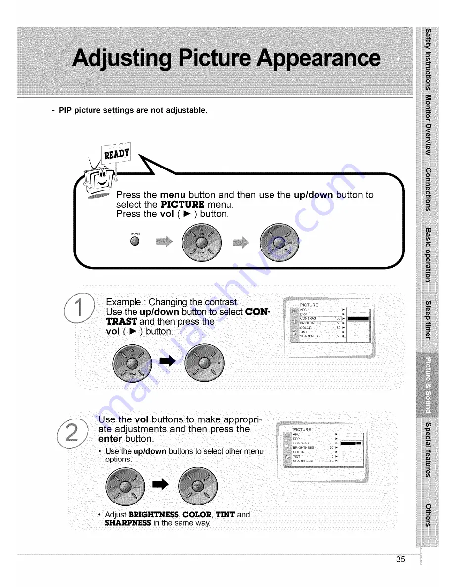 Zenith P42W22 Owner'S Manual Download Page 35