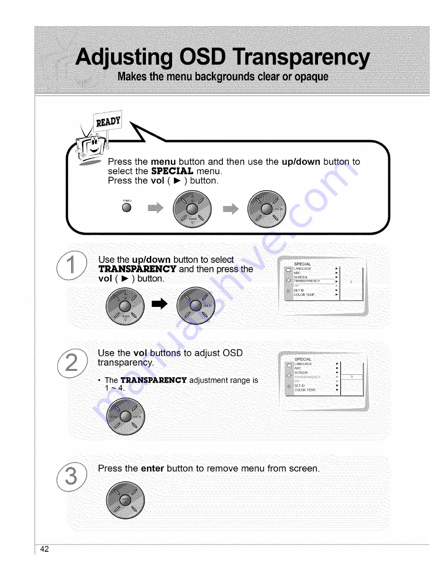 Zenith P42W22 Owner'S Manual Download Page 42