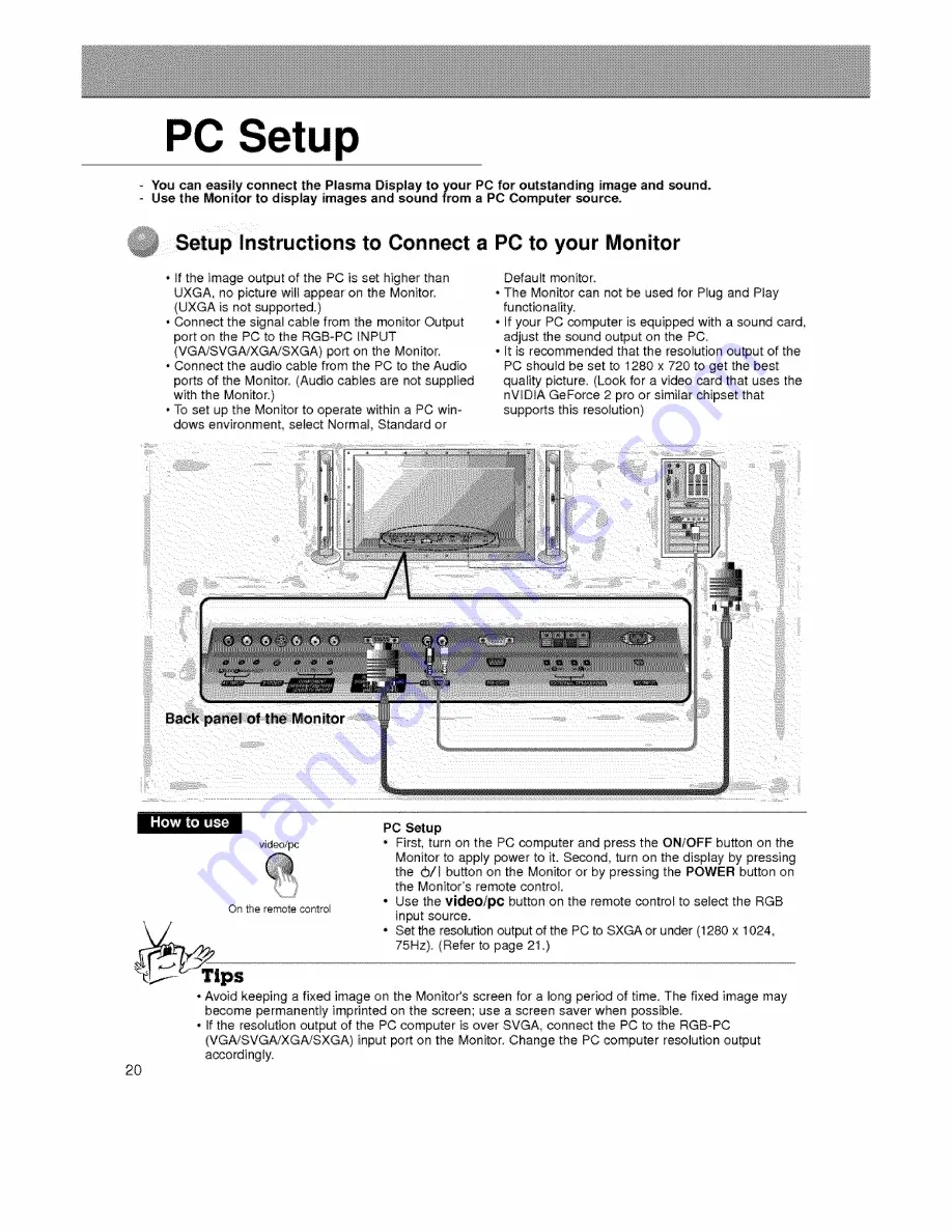 Zenith P60W26 Series Owner'S Manual Download Page 20