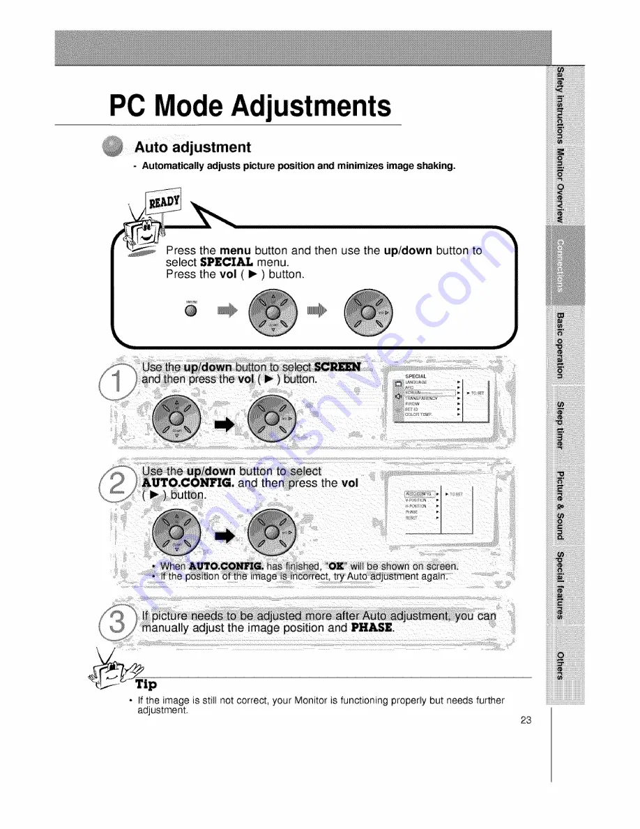 Zenith P60W26 Series Owner'S Manual Download Page 23