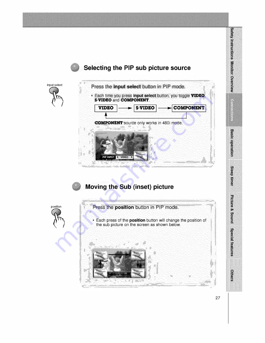 Zenith P60W26 Series Owner'S Manual Download Page 27