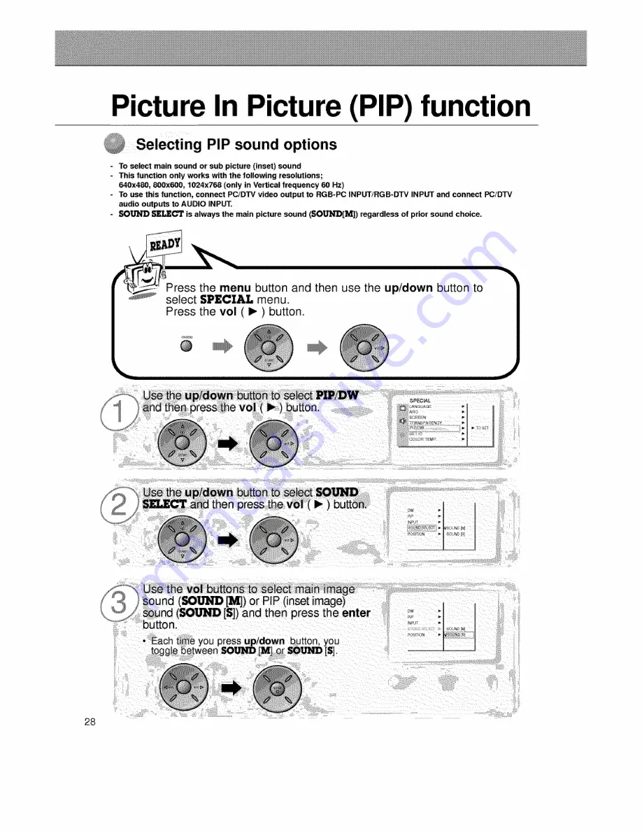 Zenith P60W26 Series Owner'S Manual Download Page 28