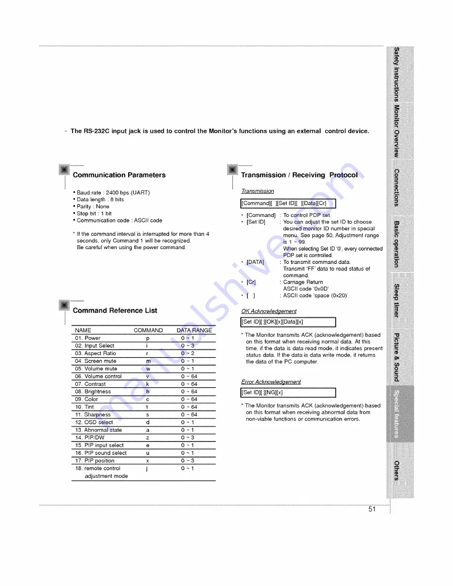 Zenith P60W26 Series Owner'S Manual Download Page 51