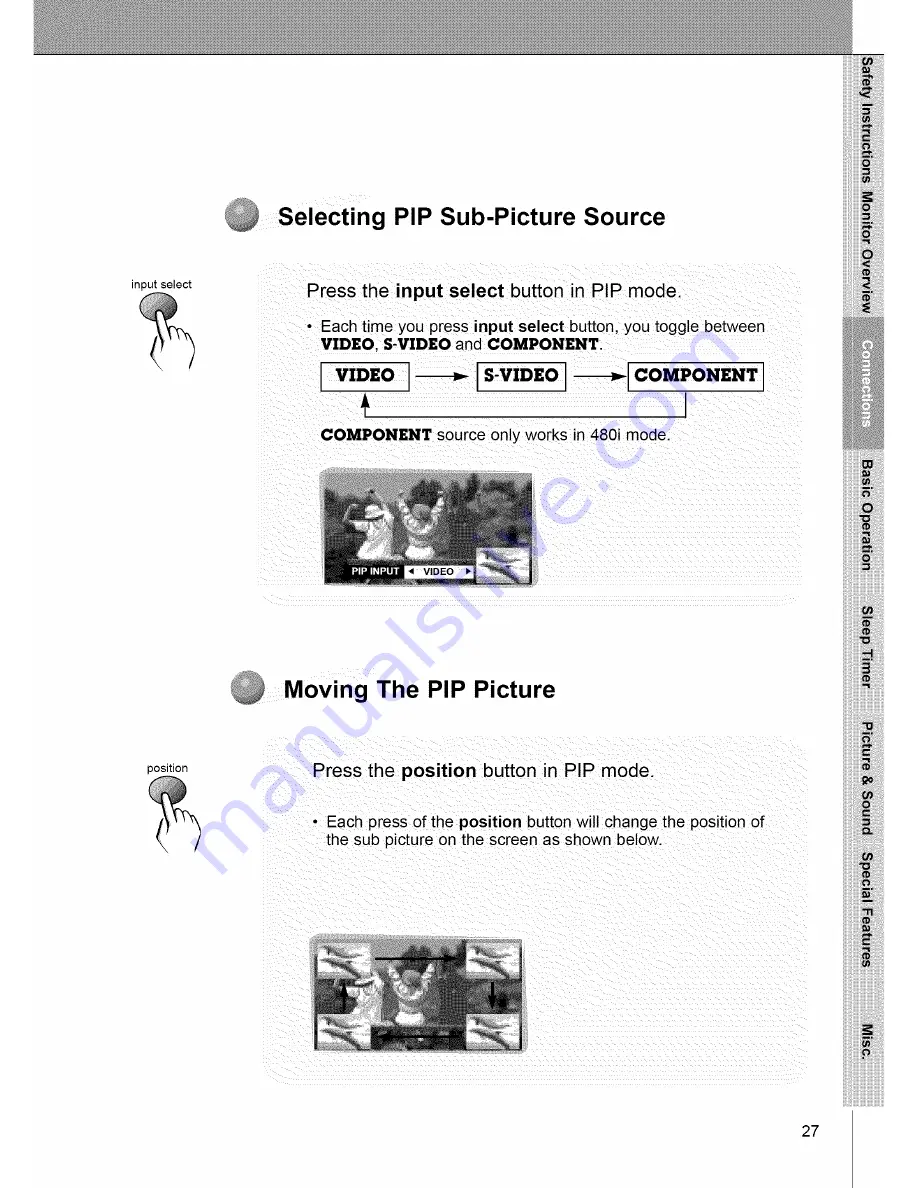 Zenith P60W26P Owner'S Manual Download Page 27