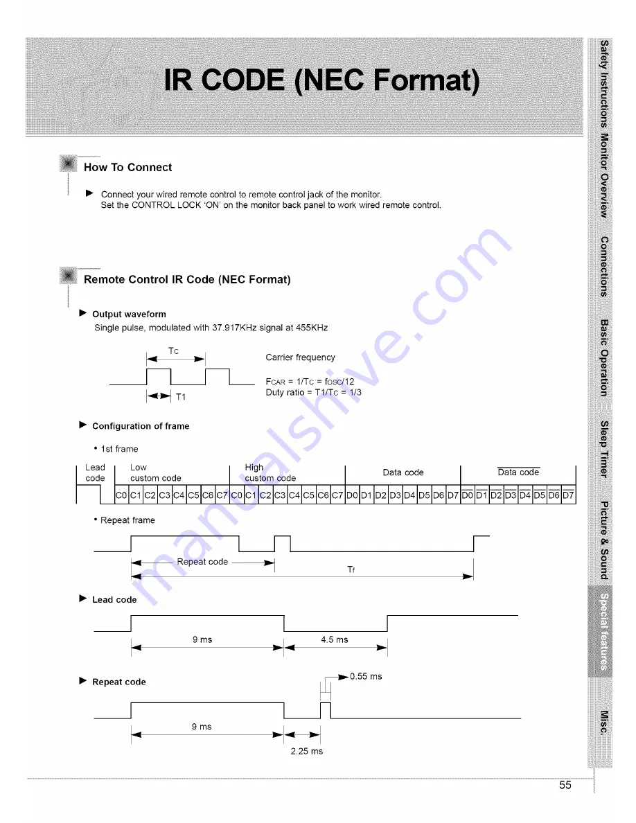 Zenith P60W26P Owner'S Manual Download Page 55