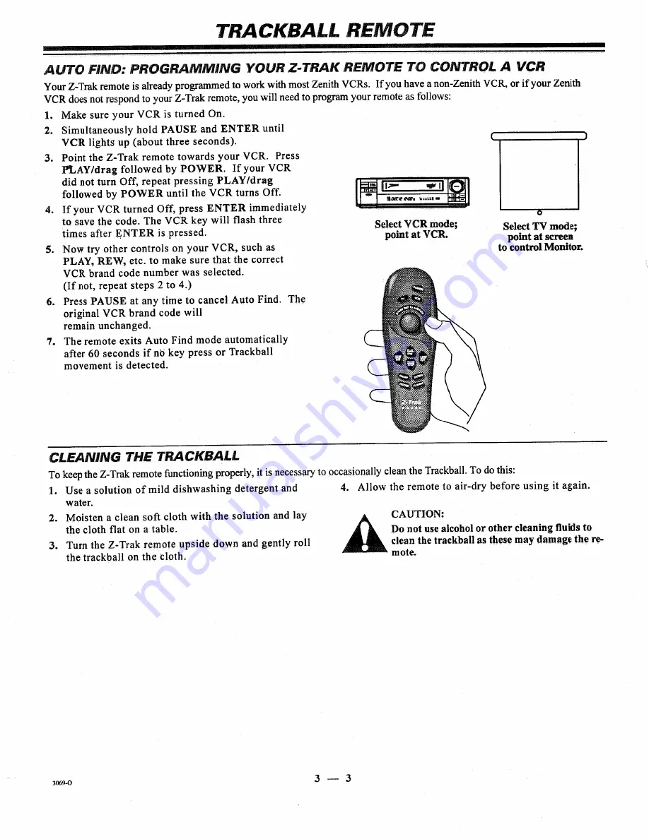 Zenith PRO880X Operating Manual Download Page 16