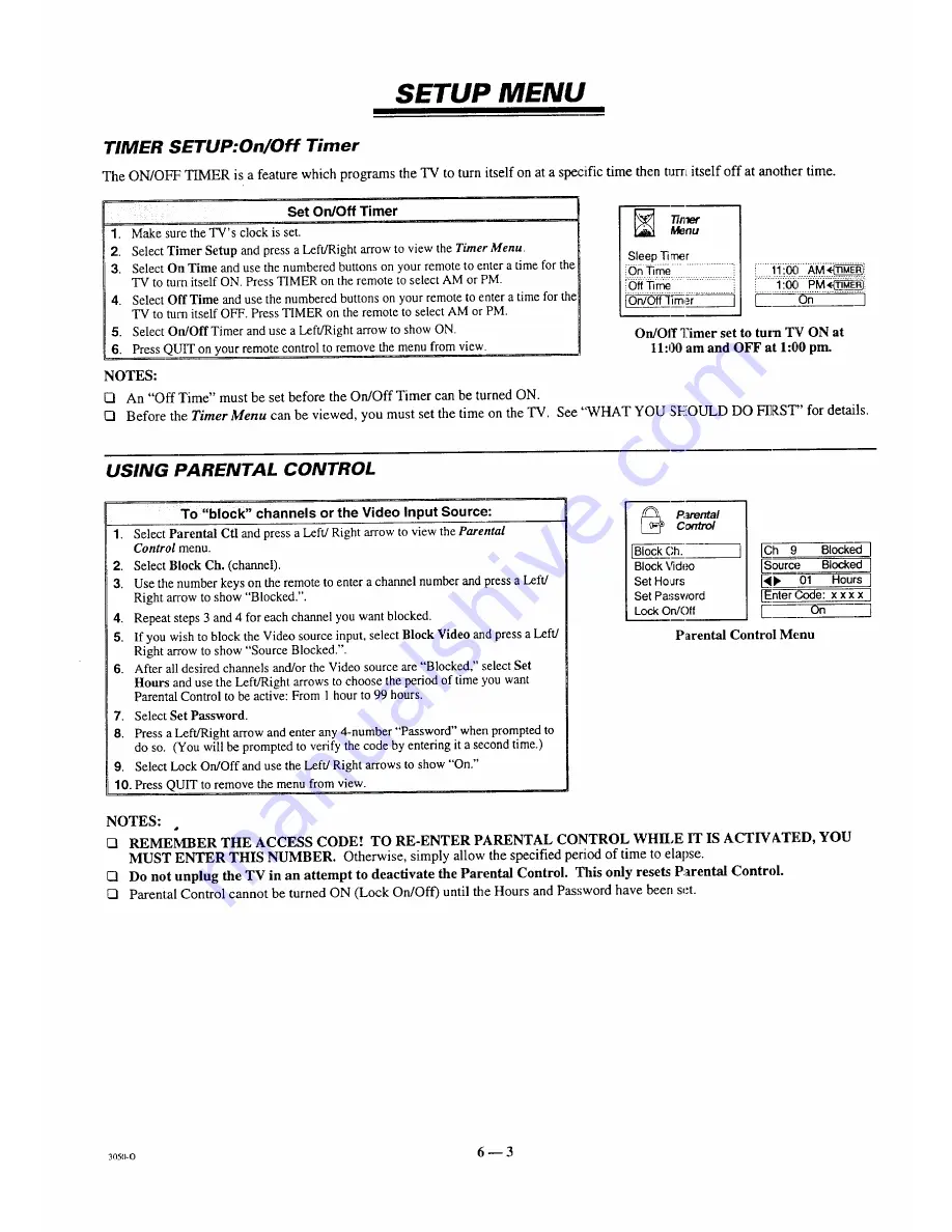 Zenith SENTRY 2 SY2768 Operating Manual & Warranty Download Page 9