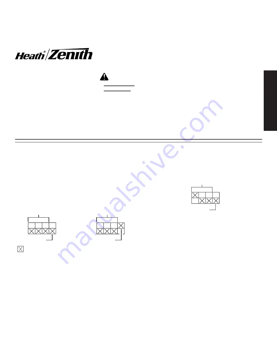 Zenith SL-6037-WH - Heath - Wireless Command User Manual Download Page 1