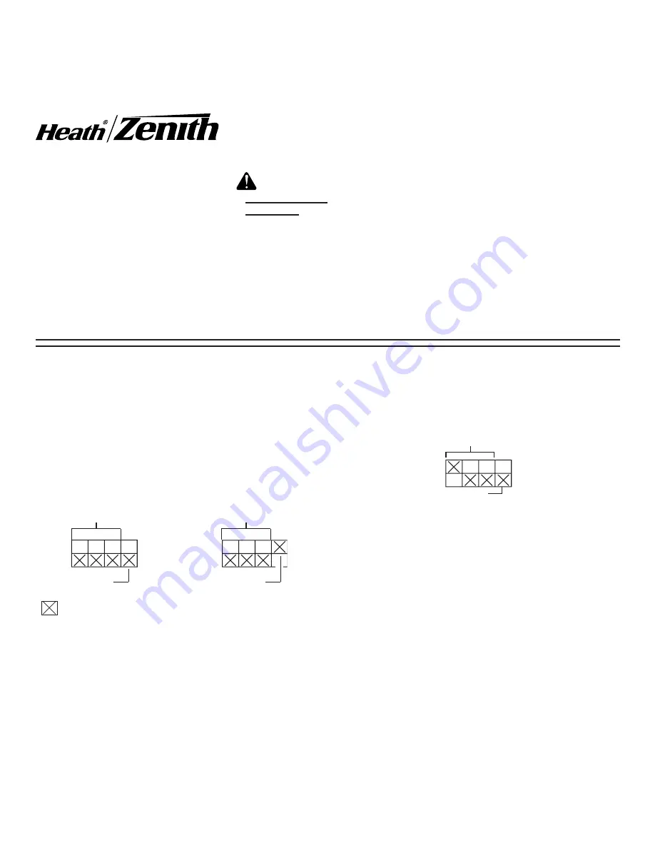 Zenith SL-6037-WH - Heath - Wireless Command User Manual Download Page 10