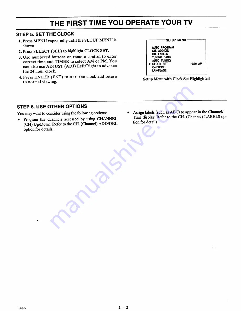 Zenith SYSTEM 3 Series Operating Manual & Warranty Download Page 10