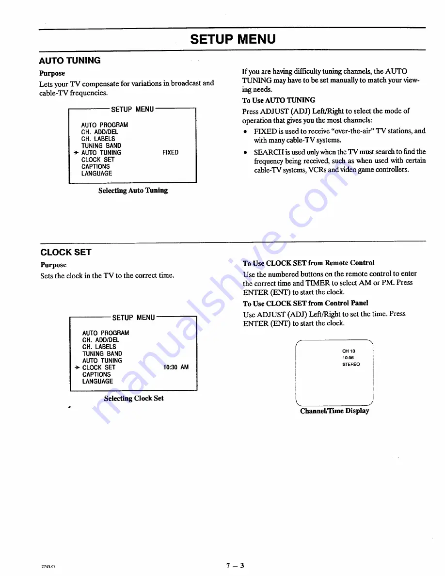 Zenith SYSTEM 3 Series Operating Manual & Warranty Download Page 25