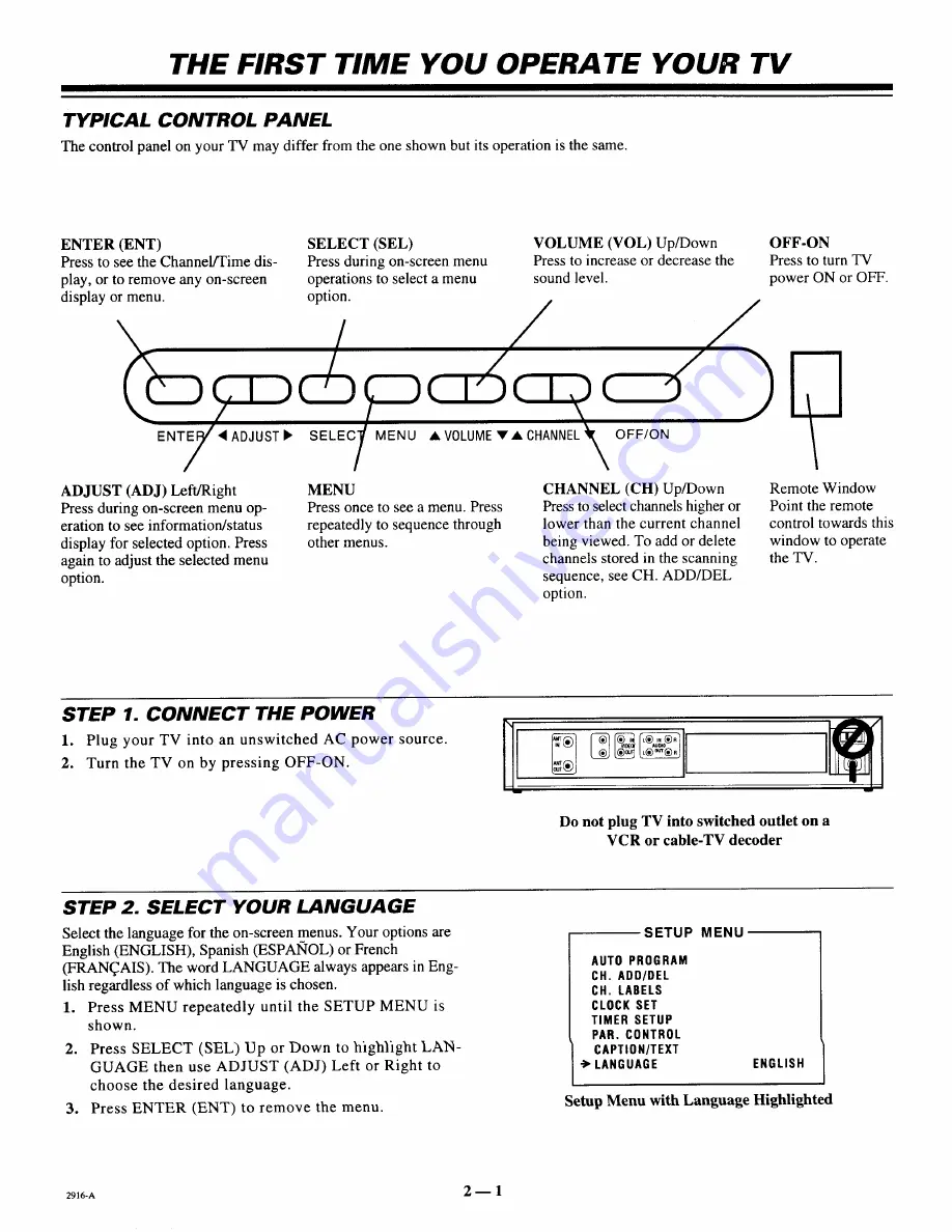 Zenith SYSTEM 3 SR2573 Operating Manual & Warranty Download Page 9