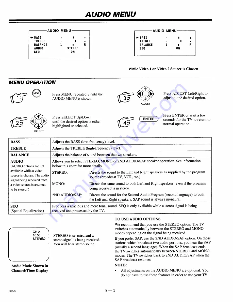 Zenith SYSTEM 3 SR2573 Operating Manual & Warranty Download Page 22