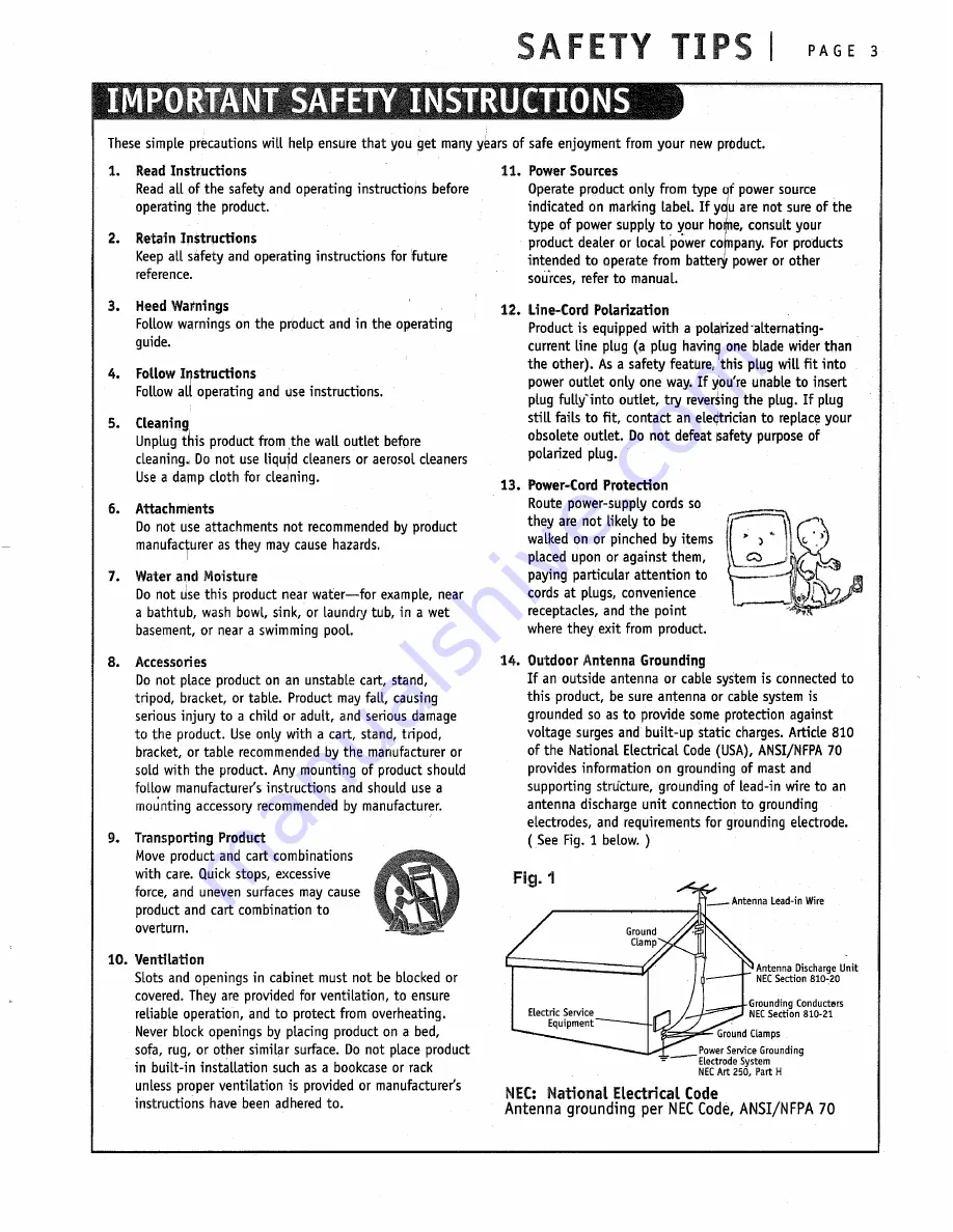 Zenith VRC210 Operating Manual Download Page 3