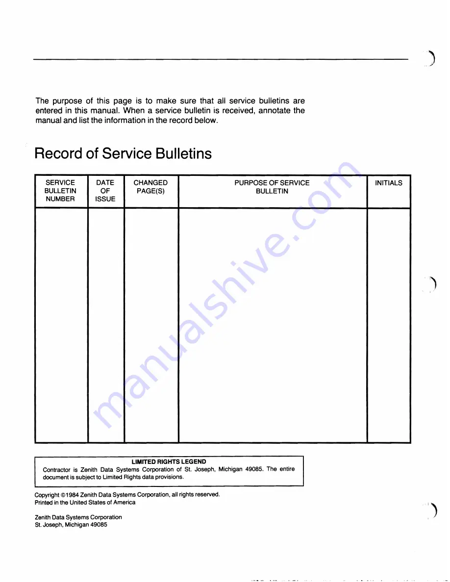 Zenith Z-100 PC series Service Manual Download Page 2