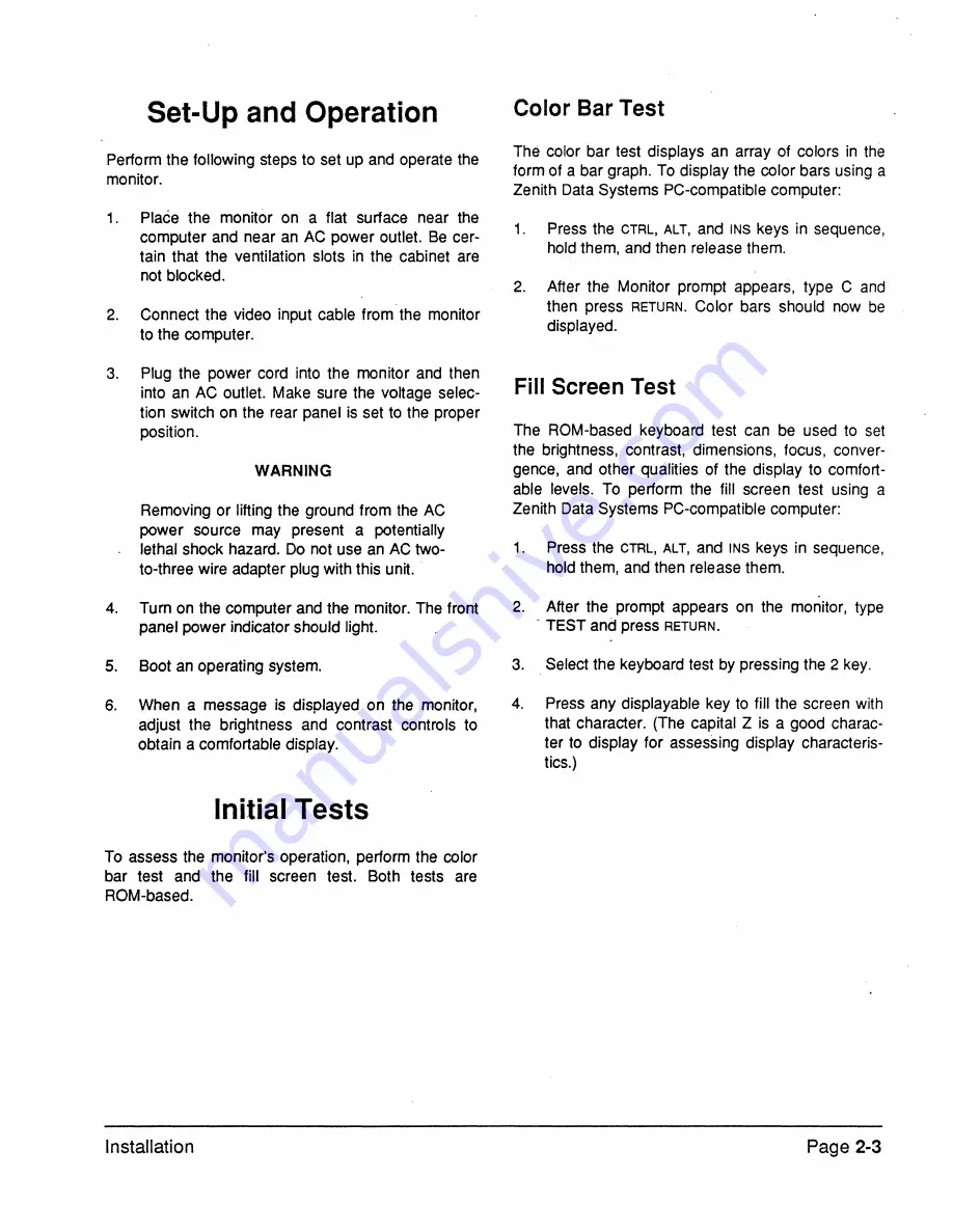 Zenith ZCM-1490 Service Manual Download Page 15