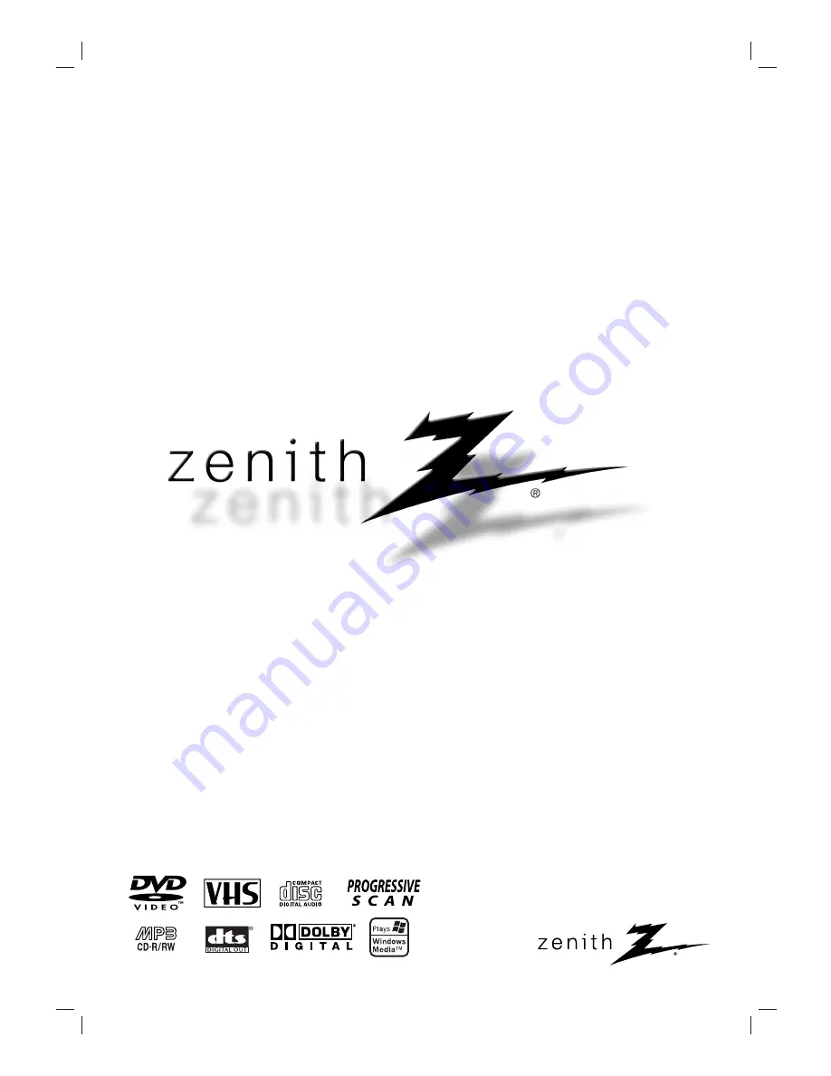 Zenith ZDX-313 Скачать руководство пользователя страница 1