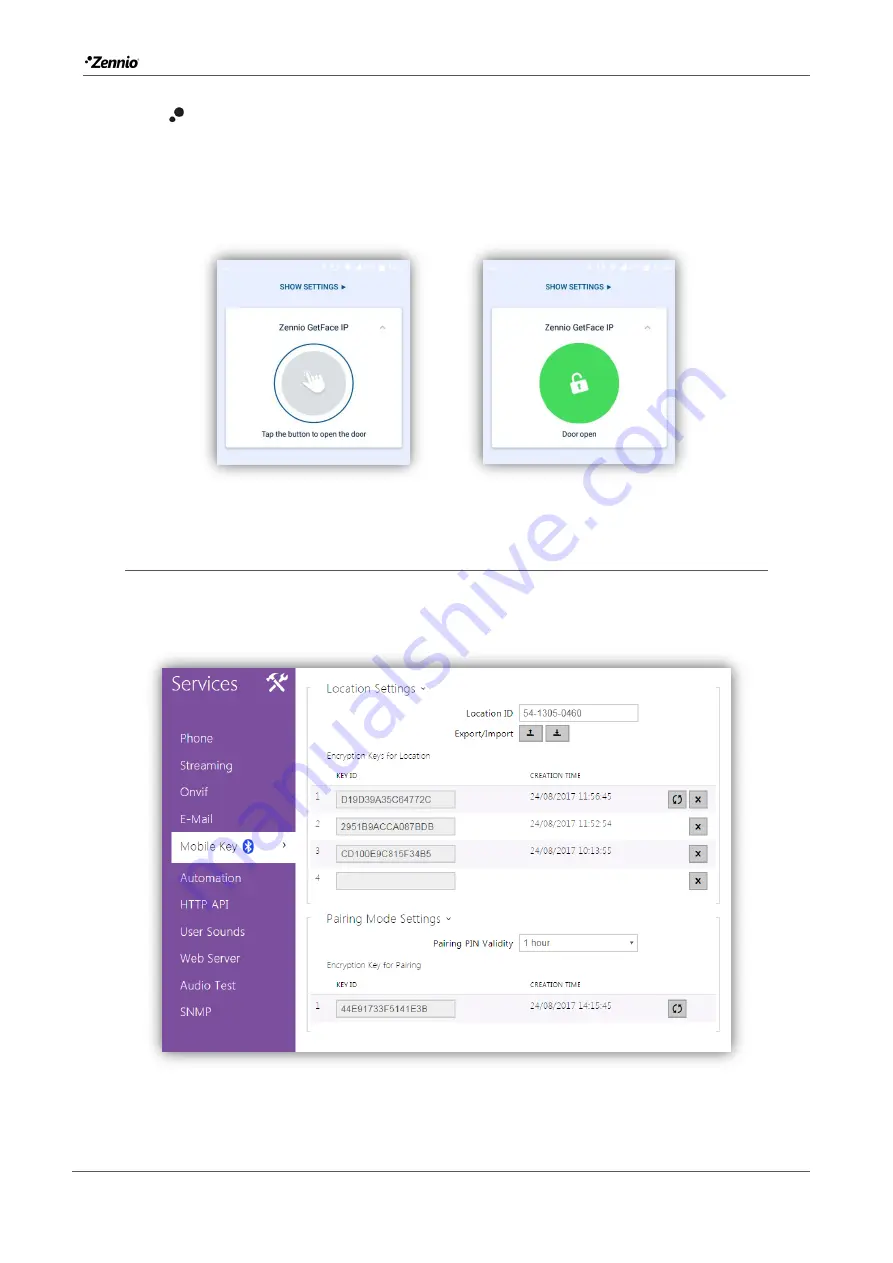 Zennio GetFace IP ZVP-CAM User Manual Download Page 38