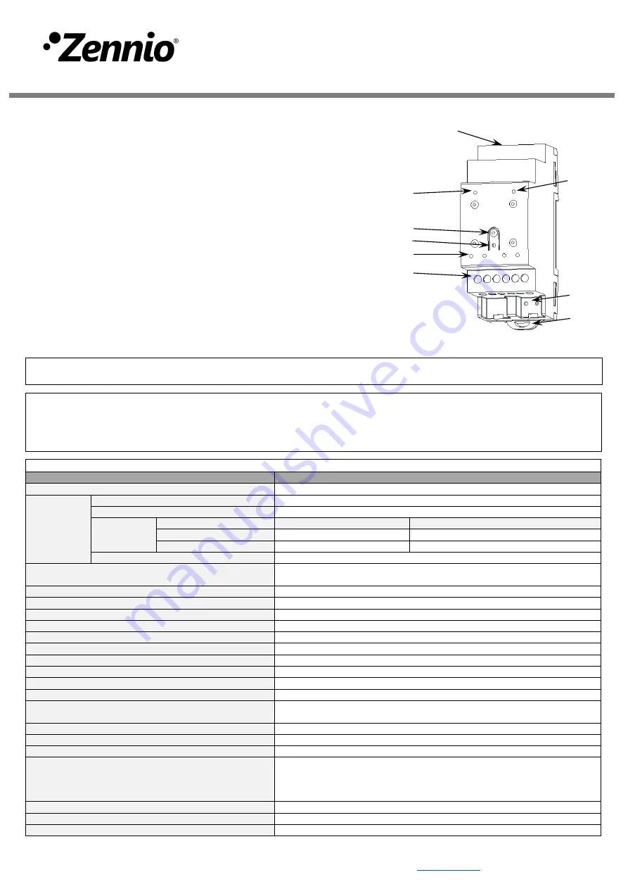 Zennio KNX ZRX-KCI4S0 Technical Documentation Download Page 1