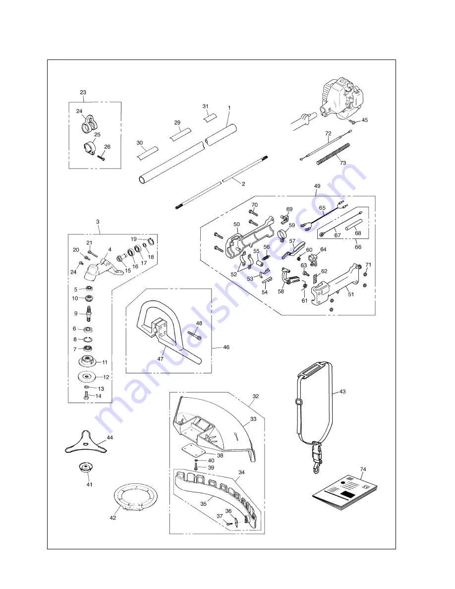 Zenoah BC2201DL Parts List Download Page 2