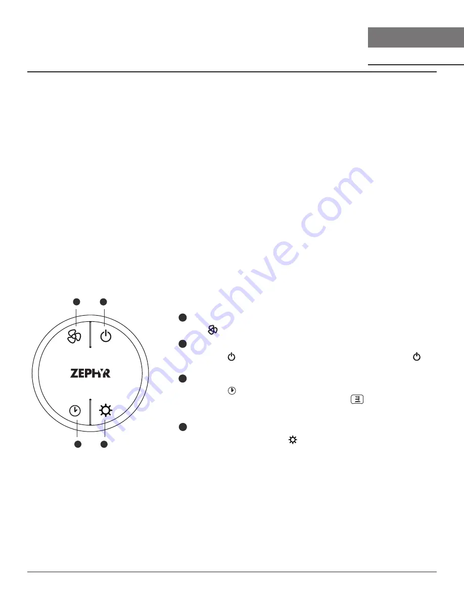 Zephyr Monsoon II Use, Care And Installation Manual Download Page 22