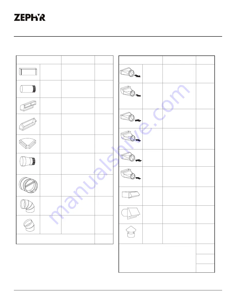 Zephyr Monsoon II Use, Care And Installation Manual Download Page 47