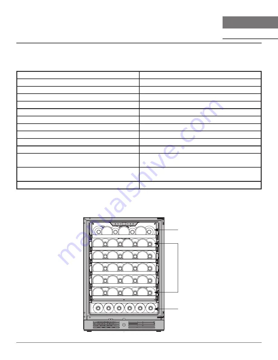 Zephyr Presrv PRW24C01CG Use, Care And Installation Manual Download Page 14