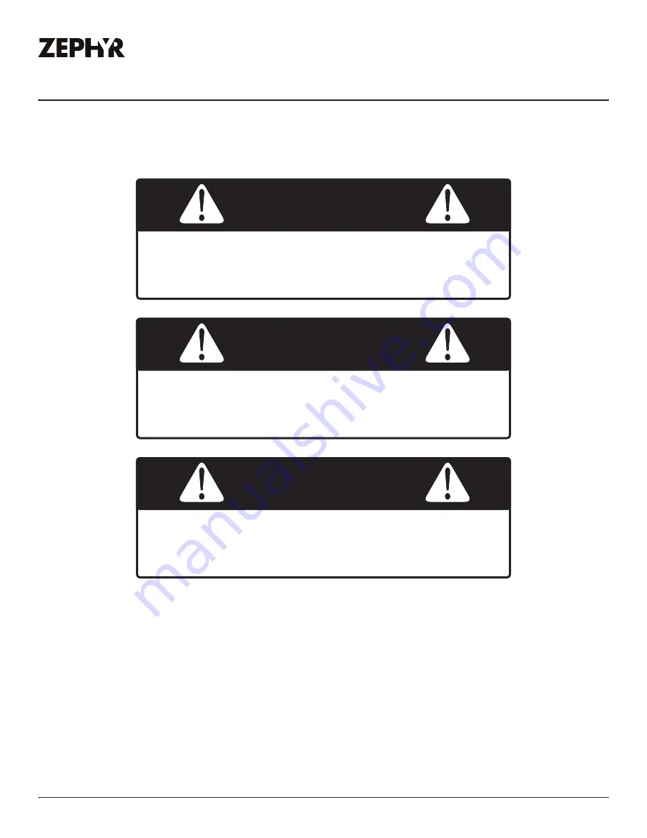 Zephyr Presrv PRW24C01CG Use, Care And Installation Manual Download Page 35