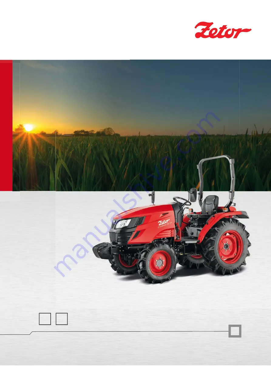 Zetor COMPAX CL Series Operator'S Manual Download Page 1