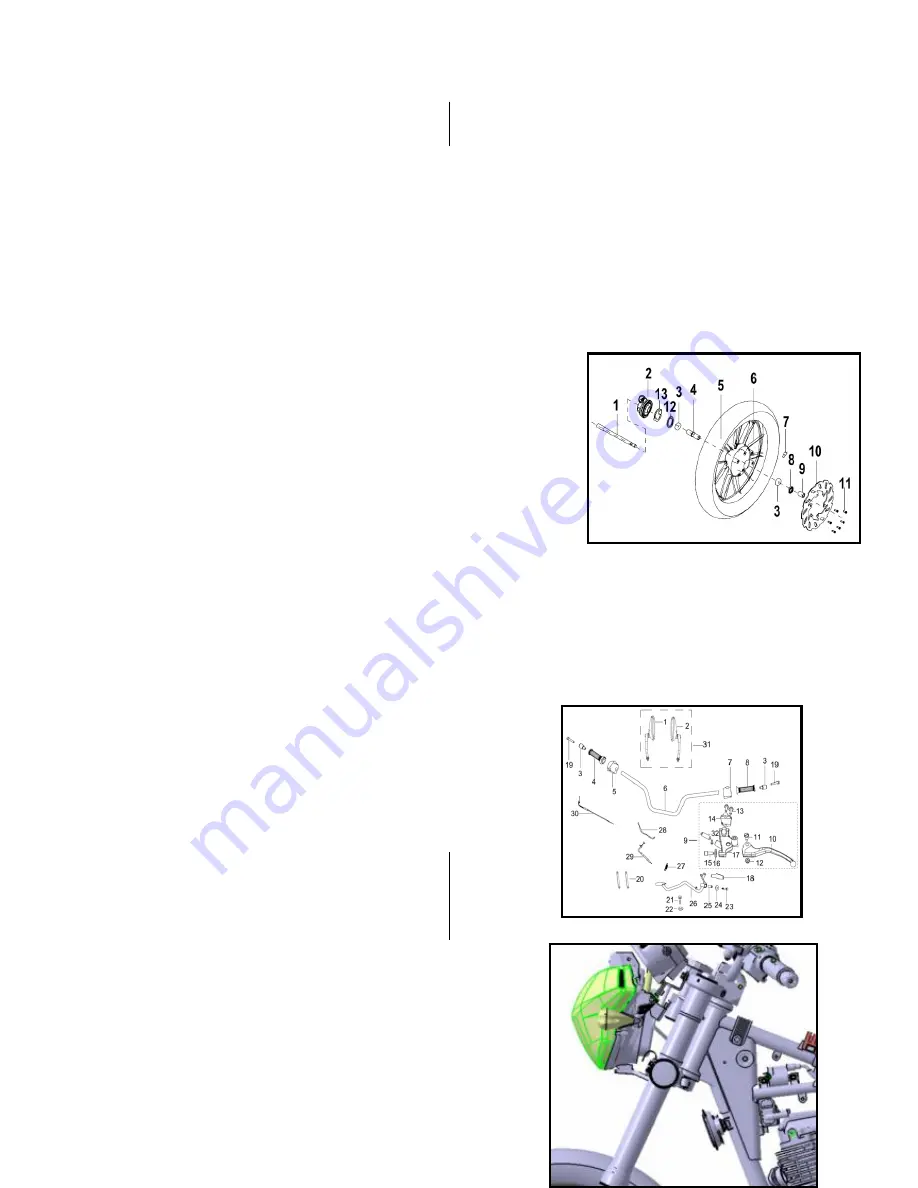 Zhejiang Qianjiang Motorcycle RKV 200 Service Manual Download Page 104