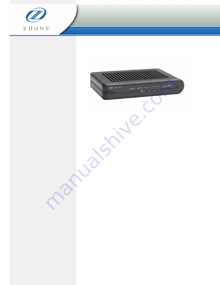 Zhone 6382-A1-200 Specifications Download Page 1