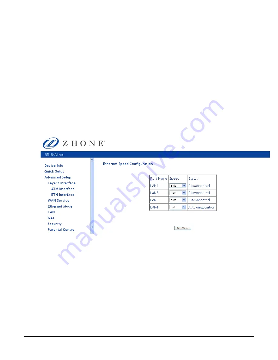 Zhone 6511-A1 Скачать руководство пользователя страница 49