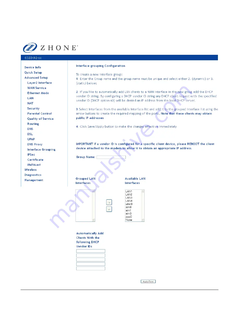 Zhone 6511-A1 User Manual Download Page 90