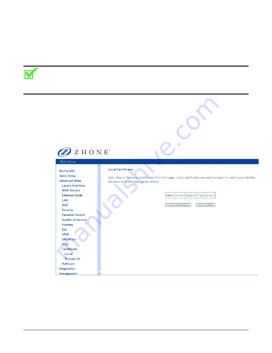 Zhone 6511-A1 User Manual Download Page 95