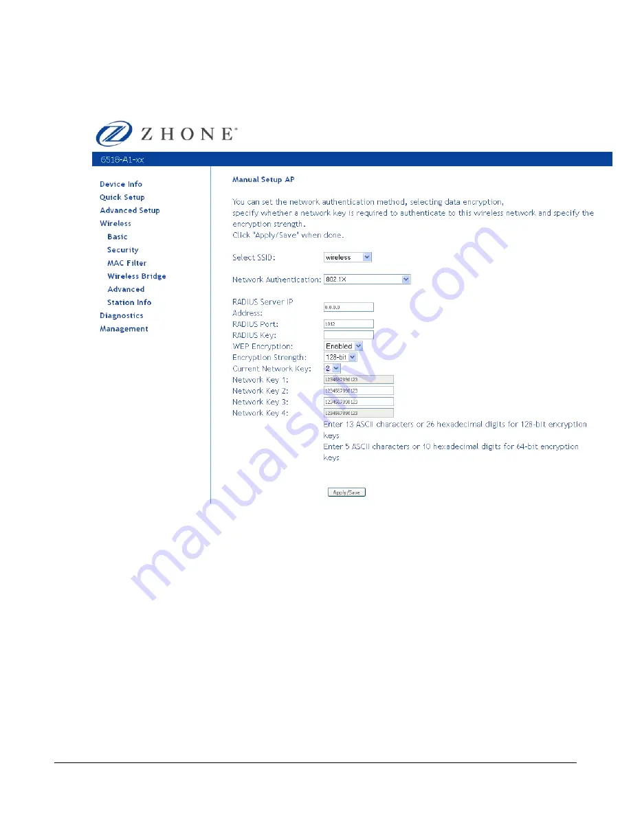 Zhone 6511-A1 User Manual Download Page 106