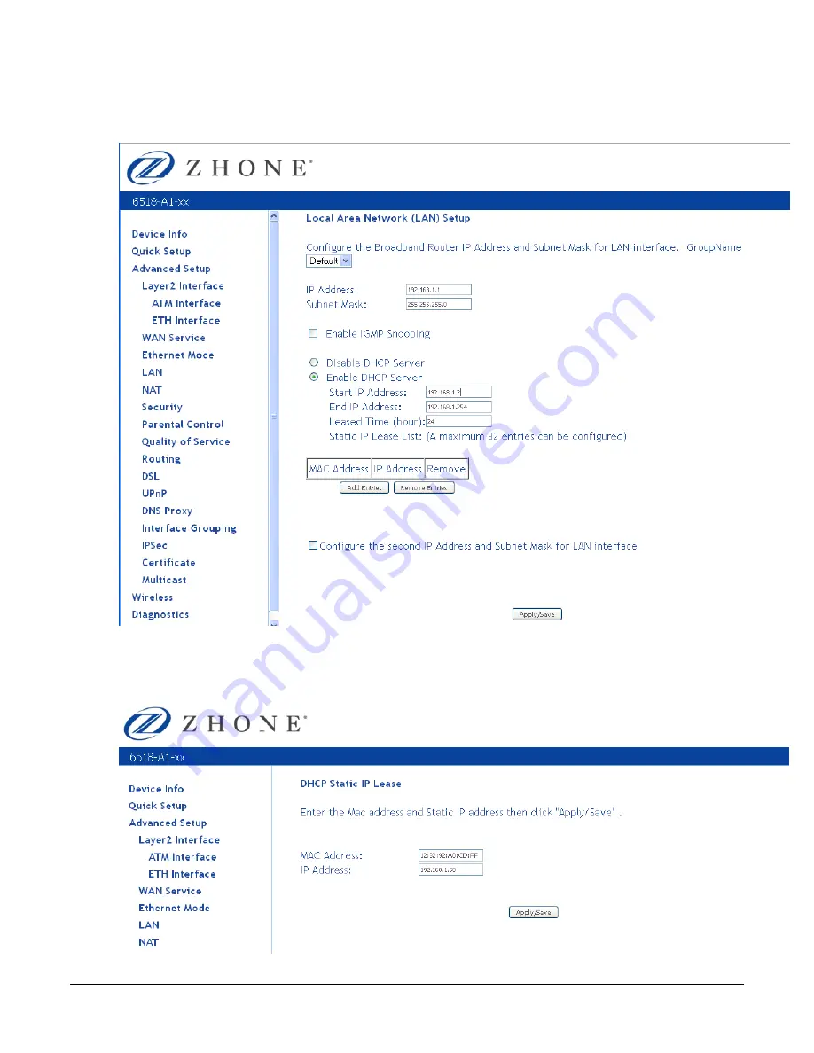 Zhone 6519-X1 User Manual Download Page 50