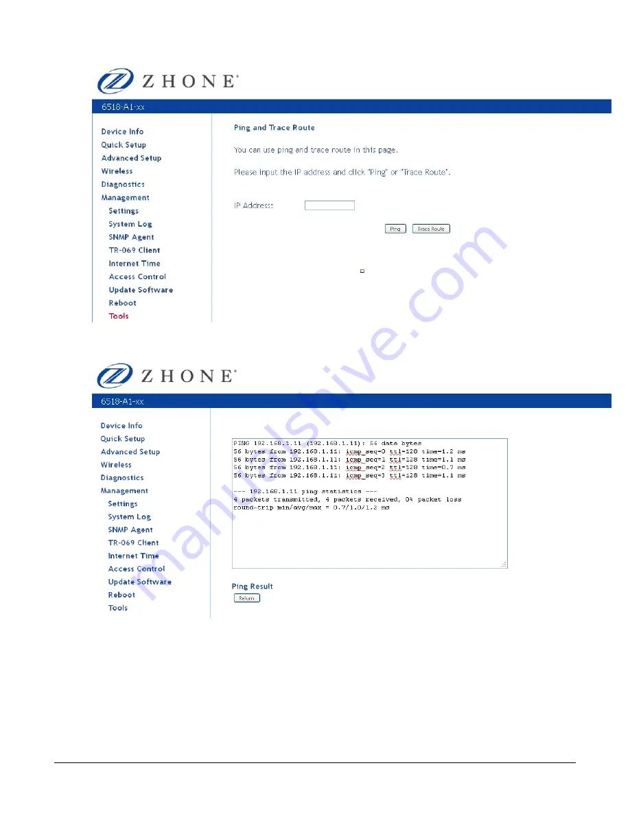 Zhone 6519-X1 User Manual Download Page 134