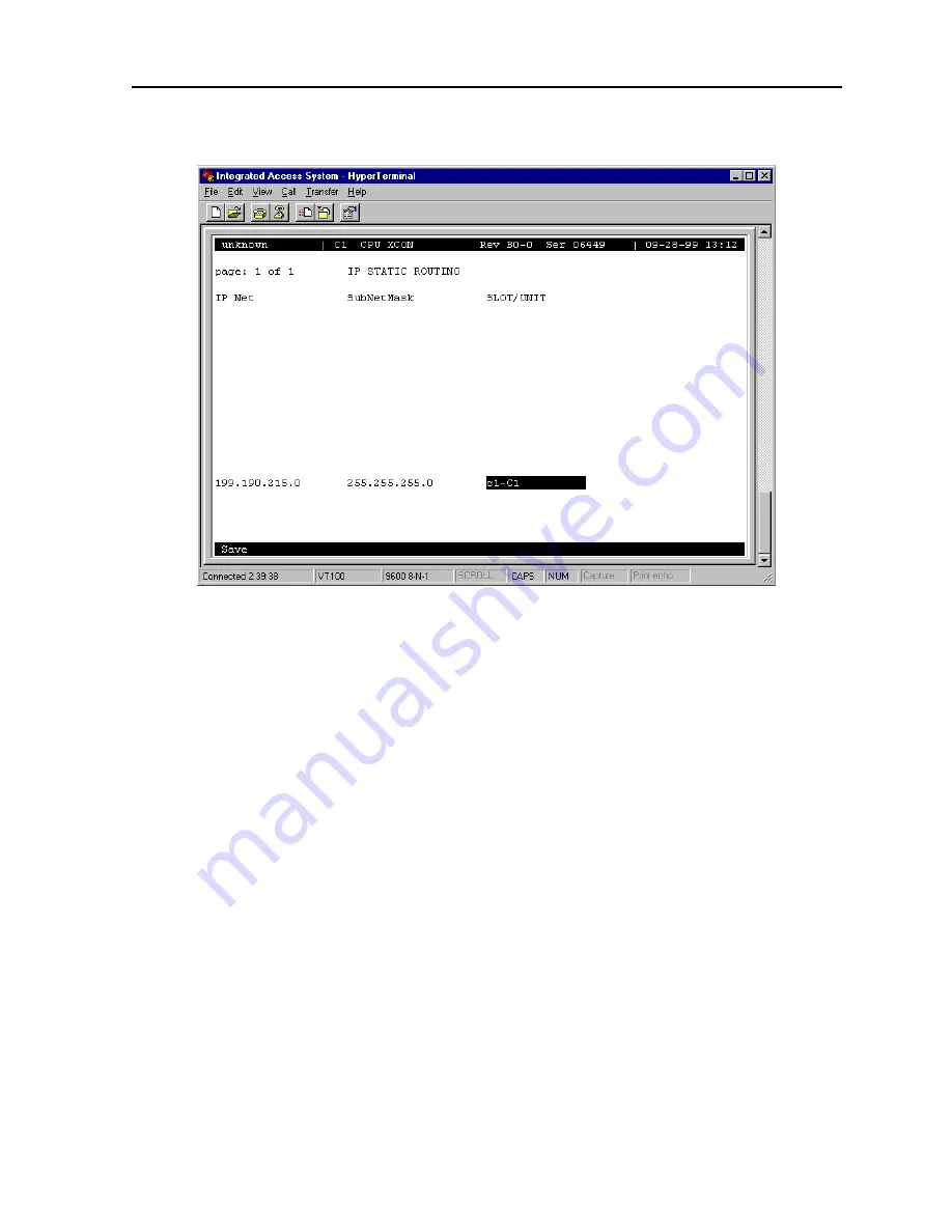 Zhone 891630 System Reference Manual Download Page 249