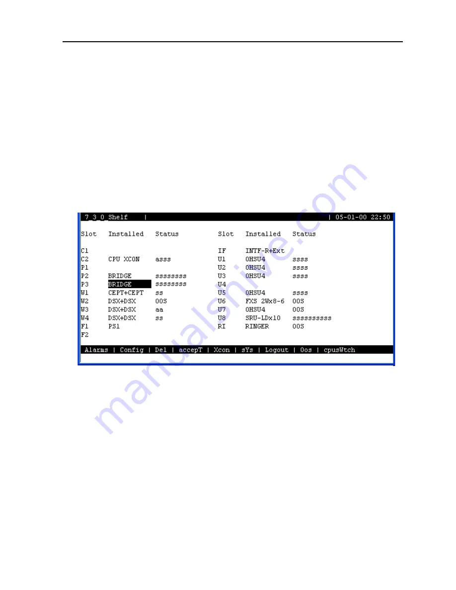 Zhone IMACS 8000 Скачать руководство пользователя страница 185